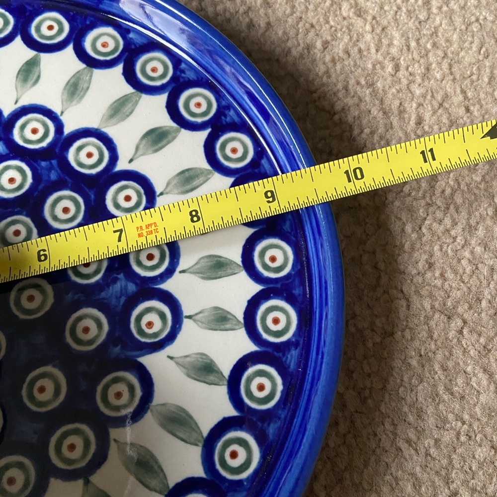 Polish Pottery “Peacock” pattern dish - Picture 2 of 4